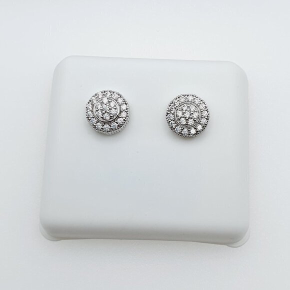 "925 Sterling Silver Plated CZ Earrings, INUS1BR170 - Picture 7 of 11